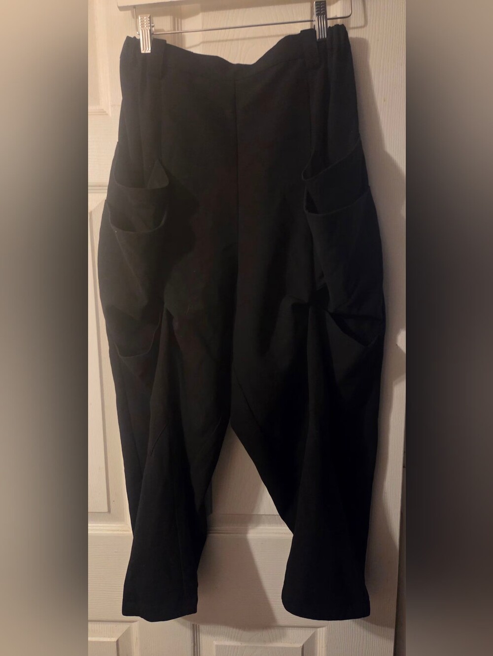 Moyuru Black Cargo Pocket Trousers